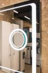 Дзеркало "Омега" Люкс 100 см з LED підсвічування, лінза з підсвічуванням