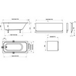 RAVAK Chrome - Ванна акриловая, 160х70 см