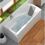 RAVAK You 185 WarmFlow - Прямоугольная акриловая ванна, наполнение ванны из-под подголовника