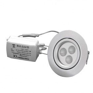 Купить LED-102/6W Silver CW светильник точечный светодиодный Код:176462 по лучшей цене! - Интернет-магазин Мегалюкс