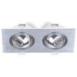 LED-101/2x1W AL светильник точечный светодиодный