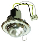 RO-50D WHITE/CHR светильник точечный поворотный