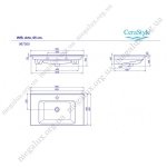 Умывальник CeraStyle Arte 65 см.