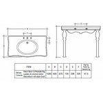 RAK CERAMICS CONSOLE - Умывальник консольный, 108,5 см