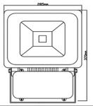 HL-09/80W LED CW IP65 прожектор светодиодный