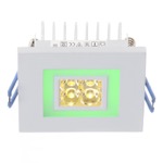 LED-103C/4W+2W GREEN 60' WH