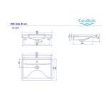 Умывальник CeraStyle Side 65 см.