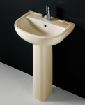 RAK CERAMICS Cynthia Wash Basin - Комплект Cynthia Wash Basin (умывальник 57см, ножка), слоновая кость